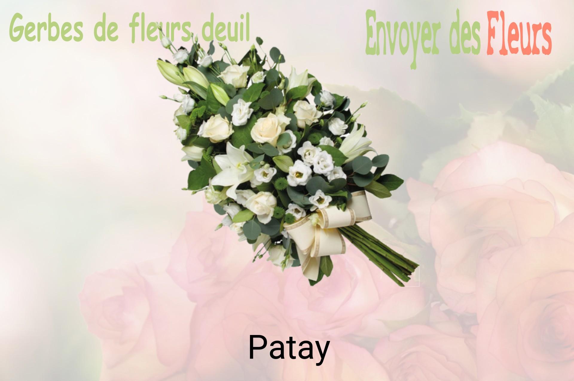 Gerbe de fleurs de deuil livrée à Patay
